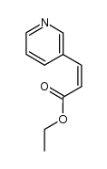 3-(3'-pyridinyl)-(Z)-propenoic acid ethyl ester Structure