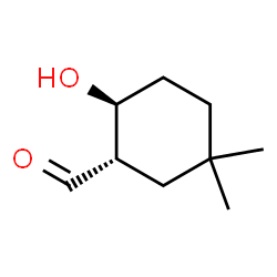 Cyclohexanecarboxaldehyde, 2-hydroxy-5,5-dimethyl-, (1S,2S)- (9CI)结构式