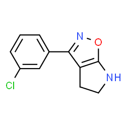 4H-Pyrrolo[3,2-d]isoxazole,3-(3-chlorophenyl)-5,6-dihydro-(9CI)结构式