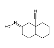 (4aR,8aS)-6-hydroxyimino-1,2,3,4,5,7,8,8a-octahydronaphthalene-4a-carbonitrile结构式