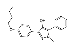 3-(4-butoxyphenyl)-1-methyl-5-phenylpyrazol-4-ol Structure