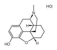 4,5α-epoxy-17-methyl-morphinan-3-ol, hydrochloride Structure