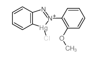 chloro-[2-[(2-methoxyphenyl)diazenyl]phenyl]mercury结构式