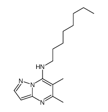 5,6-dimethyl-N-octylpyrazolo[1,5-a]pyrimidin-7-amine结构式