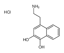 4-(2-aminoethyl)naphthalene-1,2-diol,hydrochloride Structure