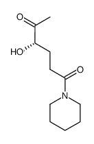 (S)-4-Hydroxy-1-piperidin-1-yl-hexane-1,5-dione结构式