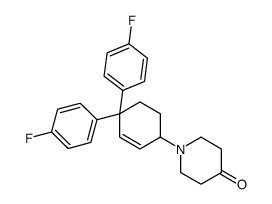 1-[4,4-bis(4-fluorophenyl)cyclohex-2-en-1-yl]piperidin-4-one Structure