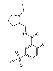 2-Chloro-N-(1-ethyl-pyrrolidin-2-ylmethyl)-5-sulfamoyl-benzamide结构式