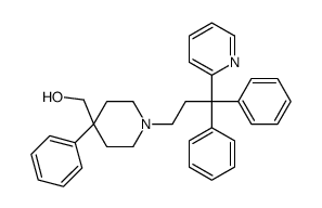 [1-(3,3-diphenyl-3-pyridin-2-ylpropyl)-4-phenylpiperidin-4-yl]methanol结构式