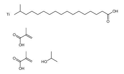 (isooctadecanoato-O)bis(methacrylato-O)(propan-2-olato)titanium Structure