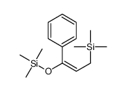 trimethyl-(3-phenyl-3-trimethylsilyloxyprop-2-enyl)silane结构式