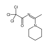 2,2,2-trichloro-N-(1-piperidin-1-ylethylidene)acetamide Structure