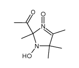 1-(1-hydroxy-2,4,5,5-tetramethyl-3-oxy-2,5-dihydro-1H-imidazol-2-yl)-ethanone结构式
