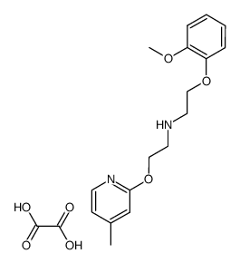 [2-(2-Methoxy-phenoxy)-ethyl]-[2-(4-methyl-pyridin-2-yloxy)-ethyl]-amine; compound with oxalic acid Structure