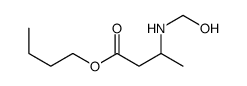 butyl 3-(hydroxymethylamino)butanoate Structure