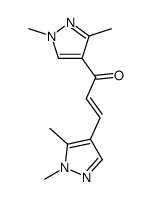 1-(1,3-dimethyl-1H-pyrazol-4-yl)-3-(1,5-dimethyl-1H-pyrazol-4-yl)-propenone Structure