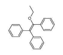 1,2,2-triphenylethoxyethene Structure