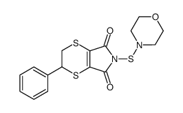 6-morpholin-4-ylsulfanyl-2-phenyl-2,3-dihydro-[1,4]dithiino[2,3-c]pyrrole-5,7-dione Structure