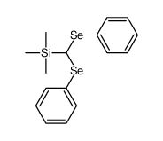 bis(phenylselanyl)methyl-trimethylsilane结构式