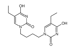 5-ethyl-1-[4-(5-ethyl-2,4-dioxopyrimidin-1-yl)butyl]pyrimidine-2,4-dione Structure