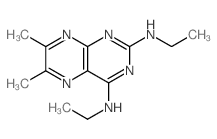 2,4-Pteridinediamine,N2,N4-diethyl-6,7-dimethyl- Structure