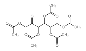(1,2,4,6-tetraacetyloxy-5-oxo-hexan-3-yl) acetate结构式