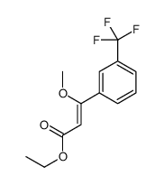 ethyl 3-methoxy-3-[3-(trifluoromethyl)phenyl]prop-2-enoate Structure