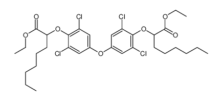 ethyl 2-[2,6-dichloro-4-[3,5-dichloro-4-(1-ethoxy-1-oxooctan-2-yl)oxyphenoxy]phenoxy]octanoate Structure