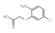 2-methyl-5-chlorophenylmercaptoacetic acid结构式