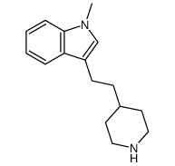 1-methyl-3-<2-(4-piperidinyl)ethyl>indole Structure