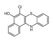 6-chloro-12H-benzo[a]phenothiazin-5-ol结构式