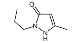 5-methyl-2-propyl-1H-pyrazol-3-one Structure