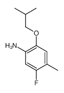 Benzenamine, 5-fluoro-4-methyl-2-(2-methylpropoxy)- (9CI)结构式