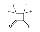 2,2,3,3,4-pentafluorocyclobutan-1-one结构式