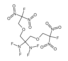1,3-Bis(2,2-dinitro-2-fluoroethoxy)-N,N,N',N'-tetrafluoro-2,2-propanediamine结构式