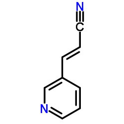 (E)-3-(吡啶-3-基)丙烯腈结构式