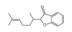 2-(6-methylhept-5-en-2-yl)-1-benzofuran-3-one结构式