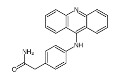2-[p-[(Acridin-9-yl)amino]phenyl]acetamide结构式