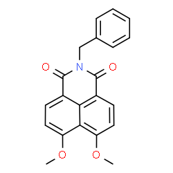 2-(benzyl)-6,7-dimethoxy-1H-benz[de]isoquinoline-1,3(2H)-dione Structure