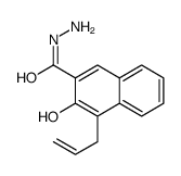 3-hydroxy-4-prop-2-enylnaphthalene-2-carbohydrazide结构式