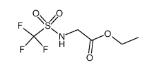 ethyl N-trifluoromethanesulfonyl glycinate Structure