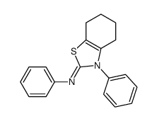 N-(3-苯基-4,5,6,7-四氢苯并[d]噻唑-2(3H)-基)苯胺结构式