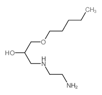 2-Propanol,1-[(2-aminoethyl)amino]-3-(pentyloxy)- Structure