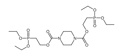 bis(2-diethoxyphosphorylethyl) piperazine-1,4-dicarboxylate结构式