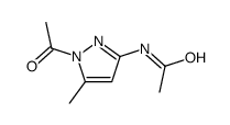 Acetamide,N-(1-acetyl-5-methyl-1H-pyrazol-3-yl)- Structure