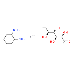 platinum(II) 1,2-diaminocyclohexane glucuronate结构式