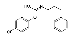 (4-chlorophenyl) N-(3-phenylpropyl)carbamate Structure