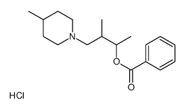 [3-methyl-4-(4-methylpiperidin-1-ium-1-yl)butan-2-yl] benzoate,chloride Structure