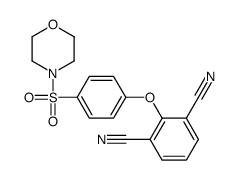 2-(4-morpholin-4-ylsulfonylphenoxy)benzene-1,3-dicarbonitrile结构式