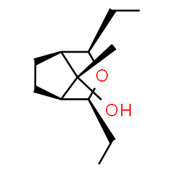 3-Oxabicyclo[3.2.1]octan-8-ol,2,4-diethyl-8-methyl-,(1R,2S,4R,5S,8-anti)-rel-(9CI) structure